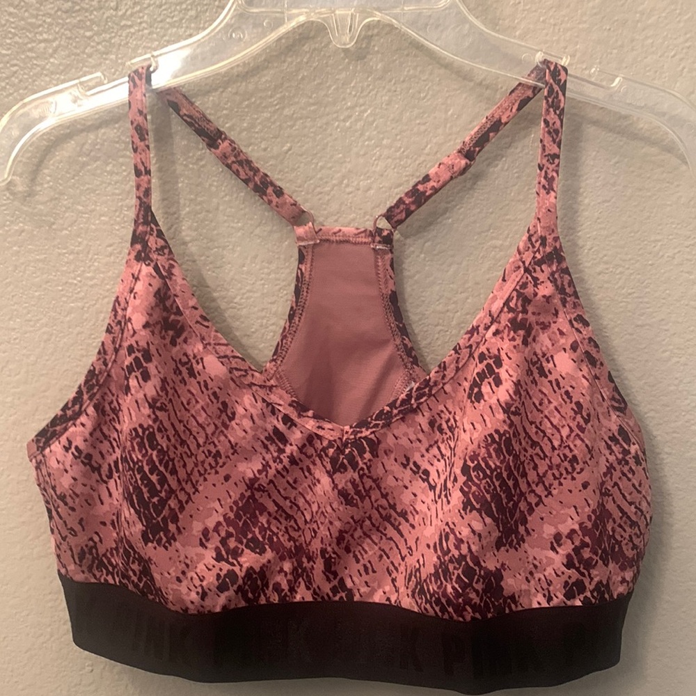 Victoria Secret Pink Snakeskin Sport Bra